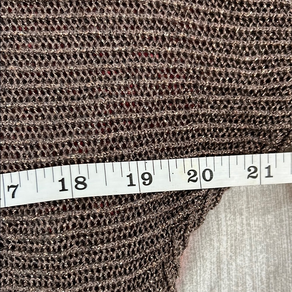 Express Shimmering Brown Knit Top - Picture 5 of 5